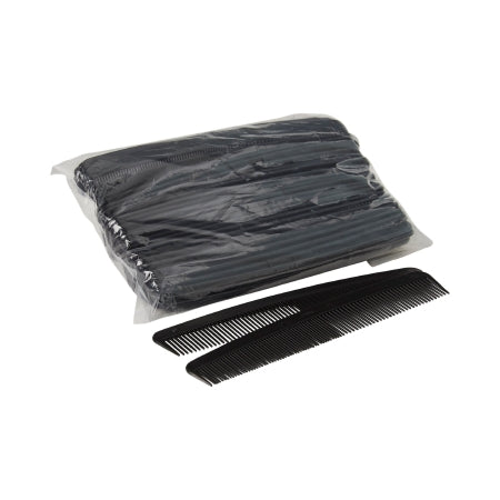 McKesson Plastic Comb McKesson 7 Inch Black Plastic - Bag of 36 - 16-C7-BG