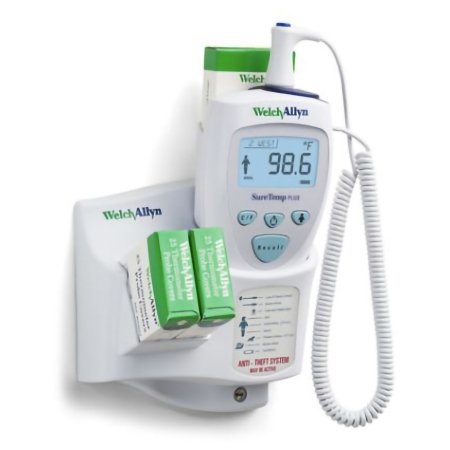 Welch Allyn Electronic Probe Thermometer SureTemp® Oral Probe Wall Mount - Each - 01692-200-EA