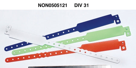 Medline Identification Wristband Insert Card Permanent Snap Without Legend - Box of 250 - MDS133037R-BX