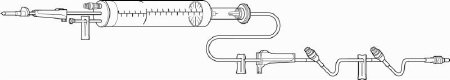 Baxter Burette IV Pump Set Clearlink™ Gravity / Pump 3 Ports 60 Drops / mL Drip Rate Without Filter 104 Inch Tubing Solution - Each - 2C8864-EA
