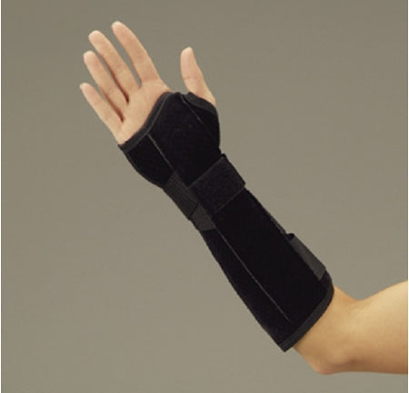 DeRoyal Wrist / Forearm Brace Metal / Suede Left Hand Black X-Large - Each - 12993108-EA