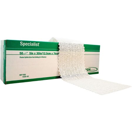 BSN Medical Plaster Splint Specialist® 5 X 30 Inch Plaster of Paris White - Case of 300 - 7392-CS