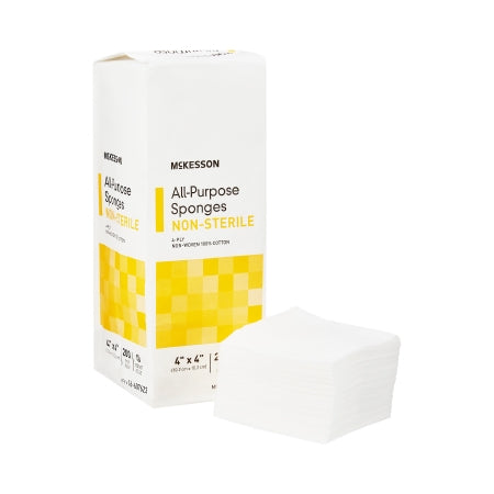 McKesson Nonwoven Sponge McKesson 4 X 4 Inch 200 per Pack NonSterile 4-Ply Square - Pack of 1 - 16-607623-PK