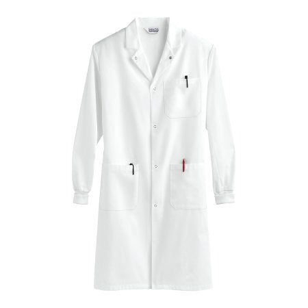 Fashion Seal Uniforms Lab Coat White Medium Knee Length Reusable - Each - 439-M-EA
