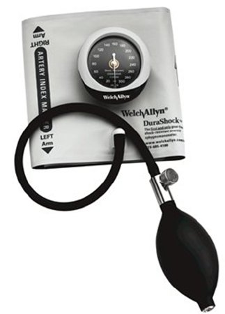 Welch Allyn Aneroid Sphygmomanometer Unit DuraShock® Thigh Nylon 40 - 66 cm Pocket Aneroid - Each - DS45-13CB-EA