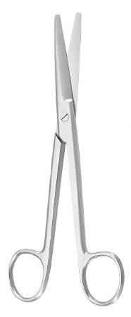 McKesson Dissecting Scissors McKesson Argent™ Mayo 6-3/4 Inch Length Surgical Grade Stainless Steel NonSterile Finger Ring Handle Curved - Each - 43-1-325-EA
