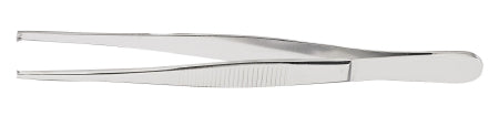 McKesson Tissue Forceps McKesson Argent™ 5-1/2 Inch Length Surgical Grade Stainless Steel NonSterile NonLocking Thumb Handle 1 X 2 Teeth - Each - 43-1-762-EA