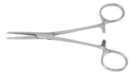 McKesson Hemostatic Forceps McKesson Crile 6-1/4 Inch Length Office Grade Stainless Steel NonSterile Ratchet Lock Finger Ring Handle Straight - Each - 43-2-458-EA