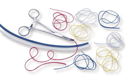 McKesson Vessel Loop McKesson Maxi Blue Silicone Radiopaque Sterile 0.04 X 16 Inch - Box of 10 - 19-11012-BX