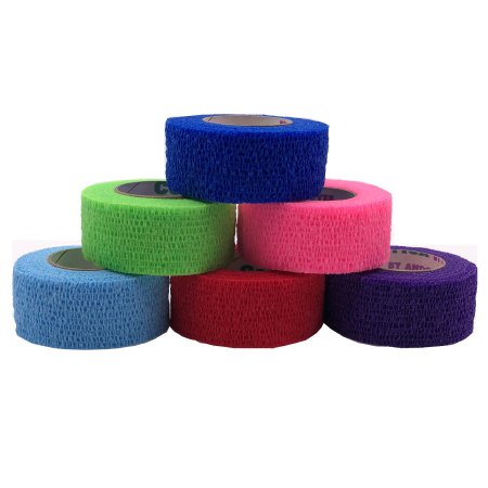 Andover Coated Products Cohesive Bandage Co-Flex®Â·Med 1 Inch X 5 Yard Self-Adherent Closure Neon Pink / Blue / Purple / Light Blue / Neon Green / Red NonSterile 16 lbs. Tensile Strength - Case of 30 - 7100CP-030-CS
