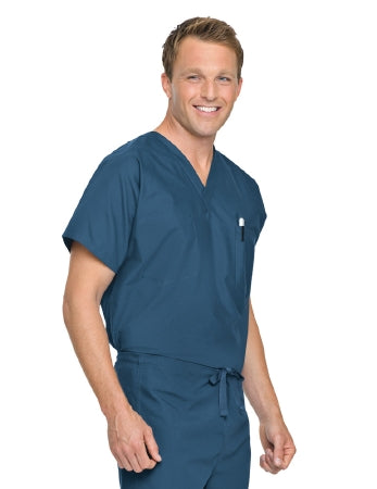 Landau Uniforms Scrub Shirt Small Ceil Blue 2 Pockets Short Sleeve Unisex - Each - 7502BCPSML-EA