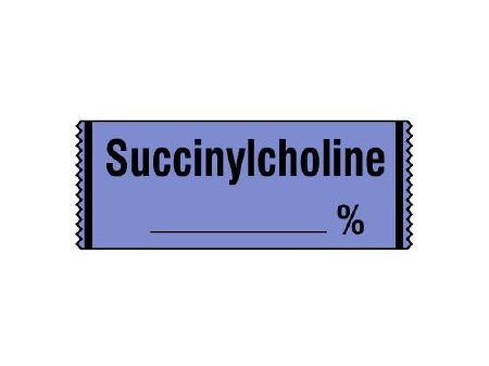 Shamrock Scientific Drug Label Shamrock Anesthesia Label Succinylcholine_% Lavender 1/2 X 1 Inch - Roll of 1 - SA-13-RL
