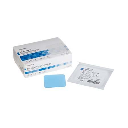 McKesson Hydrogel Wound Dressing McKesson 2 X 2 Inch Square Sterile - Box of 10 - 61-82022-BX