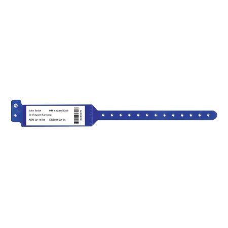 Precision Dynamics Identification Wristband Sentry® Bar Code LabelBand® Barcoded Band Permanent Snap Without Legend - Box of 500 - 5080-13-PDM-BX