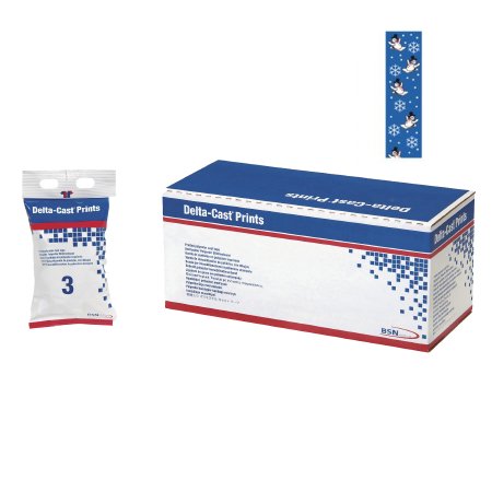 BSN Medical Cast Tape Delta-Cast® Prints 3 Inch X 12 Foot Polyester Holiday Print - Box of 10 - 8203-BX