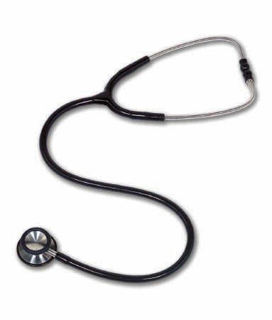 W.A. Baum Classic Stethoscope Black 1-Tube 31 Inch Tube Double Sided Chestpiece - Each - 2720-EA