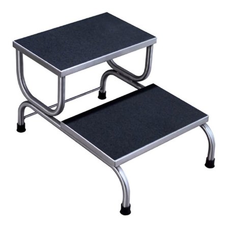 UMF Medical Step Stool UMFmedical™ 2 Steps Stainless Steel Frame 15-5/8 Inch Step Height - Each - SS8370-EA