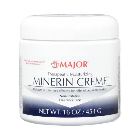 Major Pharmaceuticals Hand and Body Moisturizer Minerin® 16 oz. Jar Unscented Cream - Each - 00904775127-EA