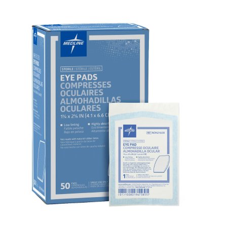 Medline Eye Pad 1-5/8 X 2-5/8 Inch - Case of 12 - NON21600-CS