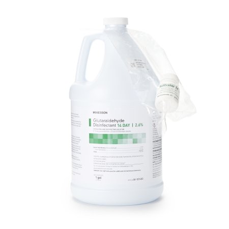 McKesson Glutaraldehyde High-Level Disinfectant McKesson 14 Day Activation Required Liquid 1 gal. Jug Max 14 Day Reuse - GL/1 - 68-101400-GL