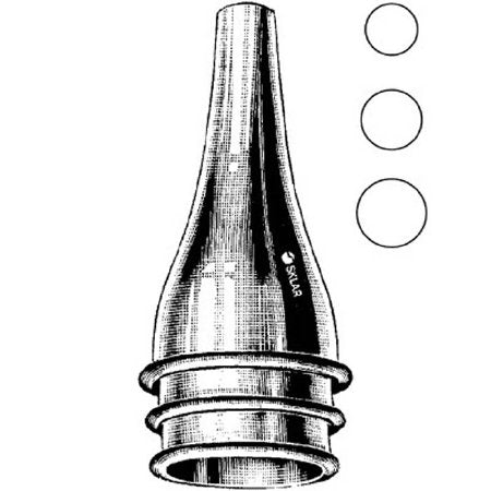 Sklar Ear Speculum Tip Oval Tip Size Medium Chrome Plated Reusable - Each - 67-6026-EA