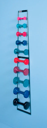 Hausmann Industries Dumbbell Set with Storage Rack 10 Piece Set with Wall Rack 1 to 10 lbs. - Each - 5555-100-EA