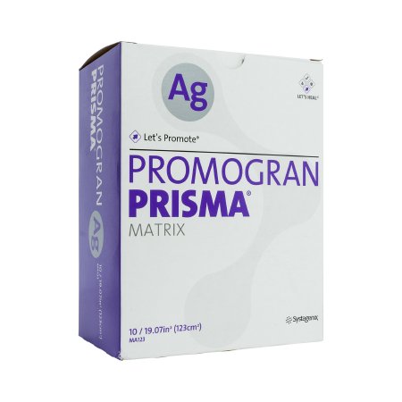3M Systagenix/KCI Silver Collagen Dressing 3M™ Promogran Prisma™ Matrix 19.1 Square Inch Hexagon Sterile - Each - MA123-EA