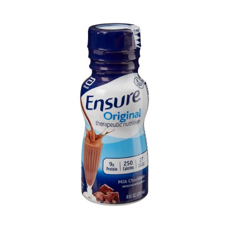 Abbott Nutrition Oral Supplement Ensure® Original Therapeutic Nutrition Shake Milk Chocolate Flavor Liquid 8 oz. Bottle - Each - 58293-EA