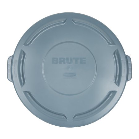 RJ Schinner Co Trash Can Lid Rubbermaid® Strong, Snap-On Lid for Secure, Stable Stacking, Gray - Each - FG263100GRAY-EA