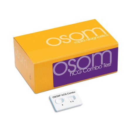 Sekisui Diagnostics Reproductive Health Test Kit OSOM® hCG Combo Fertility Test hCG Pregnancy Test Serum / Urine Sample 25 Tests CLIA Waived - KT/1 - 124-KT