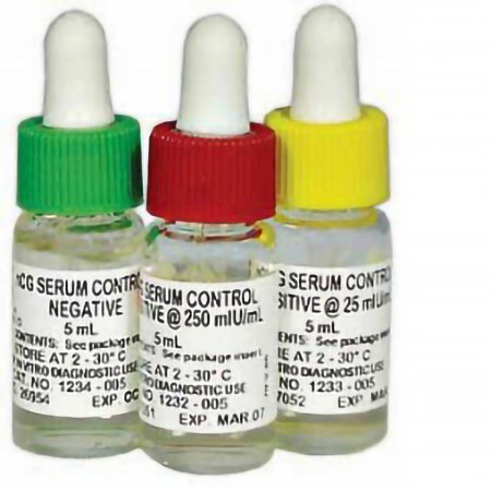 Stanbio Laboratory Fertility Test Control Kit Human Chorionic Godadotropin (hCG) Serum 3 Levels 3 X 5 mL - Box of 3 - 1235-305-BX