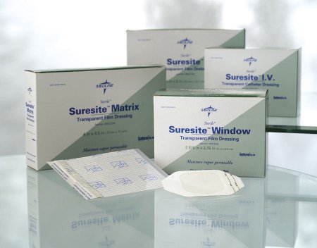 Medline I.V. Dressing Suresite™ I.V. Film 2 X 3 Inch Sterile - Box of 100 - MSC2002-BX