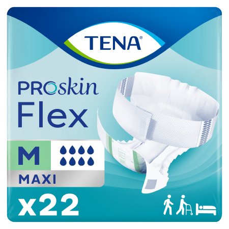 Essity HMS North America Inc Unisex Adult Incontinence Belted Undergarment TENA® ProSkin™ Flex Maxi Size 12 Disposable Heavy Absorbency - Case of 66 - 67837-CS