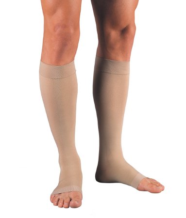 BSN Medical Compression Stocking JOBST® Relief® Knee High Large Beige Open Toe - Pair - 114627-PR