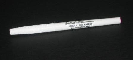 Aspen Surgical Products Skin Marker Securline® Gentian Violet Tapered Tip Ruler Sterile - Box of 10 - 1000-00-PDG-BX