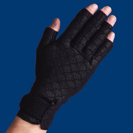 Patterson Medical Supply Arthritis Gloves Thermoskin® Open Finger X-Small Over-the-Wrist Length Hand Specific Pair Neoprene / Nylon / Polyester / Rubber Foam - Pair - 929332-PR