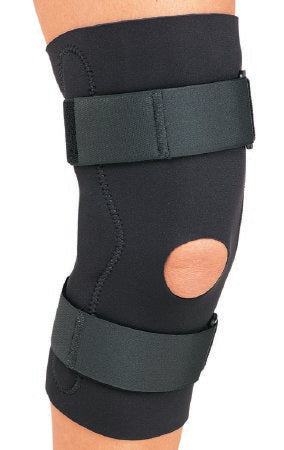 DJO Knee Brace DonJoy® Economy Medium Hook and Loop Strap Closure 18-1/2 to 21 Inch Thigh Circumference / 14 to 15 Inch Mid-Patella Circumference / 14 to 16 Inch Calf Circumference Left or Right Knee - Each - 11-0673-3-EA