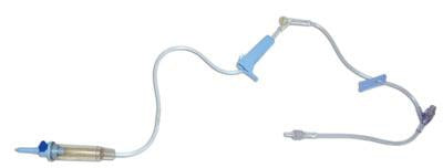 Baxter Primary IV Administration Set Clearlink™ Interlink® Gravity 1 Port 10 Drops / mL Drip Rate Without Filter 2.3 m Tubing Solution - Case of 48 - EMS3110-CS