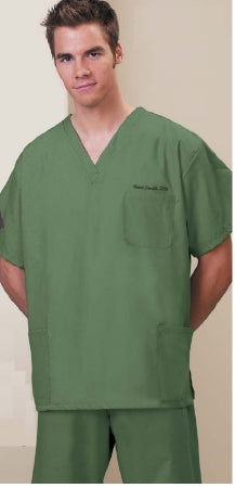 Fashion Seal Uniforms Scrub Shirt Small Blueberry 3 Pockets Short Set-In Sleeve Unisex - Each - 78760-S-EA