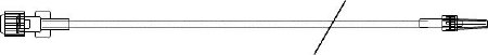 ICU Medical IV Extension Set Small Bore 60 Inch Tubing - Case of 50 - B2053-CS