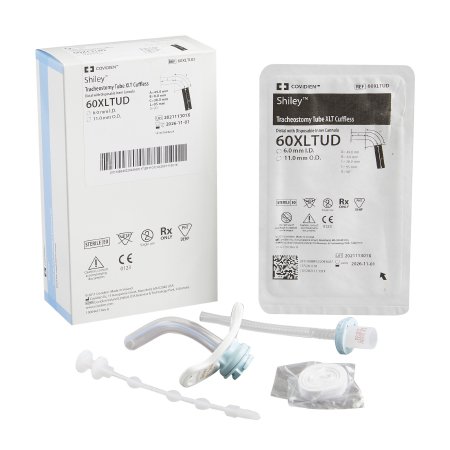 Medtronic MITG Uncuffed Tracheostomy Tube Shiley™ XLT Disposable IC Size 6.0 Adult - Each - 60XLTUD-EA