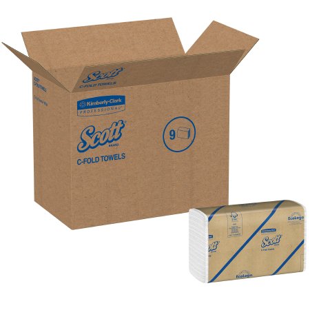 Kimberly Clark Paper Towel Scott® C-Fold 10-2/5 X 13-3/10 Inch - Case of 9 - 03623-CS