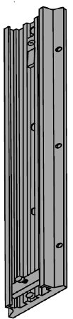 GE Healthcare Wall Mount Channel 19 Inch - Each - 411959-001-EA