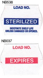 Steris Pre-Printed Label Barkley® Advisory Label Blue / White Sterilized Load No. Blue Sterilization Label - Box of 1 - NB538-BX