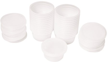 Fabrication Enterprises Putty Container Theraputty™ Plastic White 2 oz. - Pack of 25 - 10-0940-PK