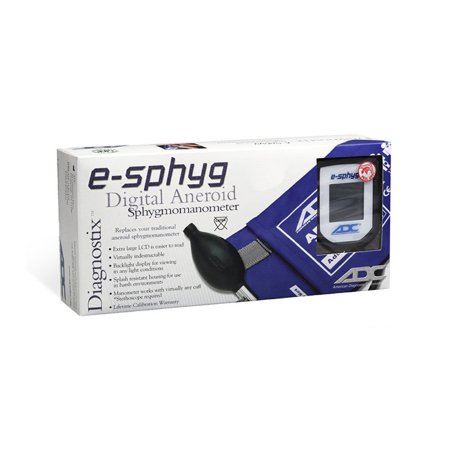 American Diagnostic Corp Manual Digital Blood Pressure Monitor E-sphyg™ Small Adult Nylon 19 - 27 cm Pocket Aneroid - Each - 7002-10SABK-EA