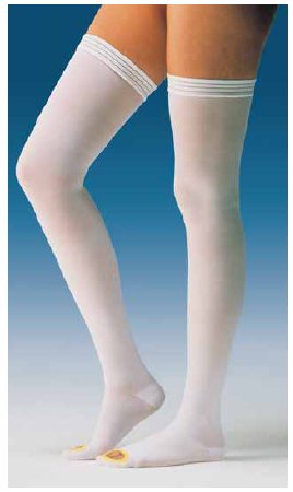 BSN Medical Anti-embolism Stocking JOBST® Anti-Em/GPT™ Thigh High 2X-Large / Regular White Inspection Toe - Box of 6 - 111464-BX
