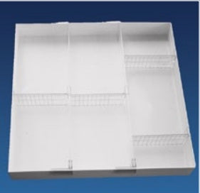 Waterloo Industries Divider Tray System 2.3 X 15-1/4 X 15-1/4 Inch White Plastic - Each - WMT-5-EA