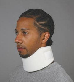 Alimed Cervical Collar Ezywrap® Economy Universal Contoured / Medium Density Adult One Size Fits Most One-Piece 3 Inch Height Up to 22-1/2 Inch Neck Circumference - Pack of 10 - 2970002033-PK