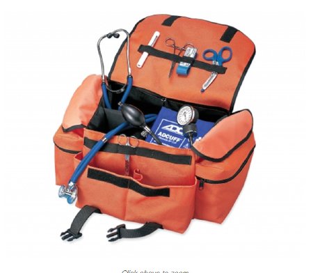American Diagnostic Corp Trauma Bag ADC® Orange Nylon 17-1/2 X 10-3/4 X 7 Inch - Each - 1025OR-EA
